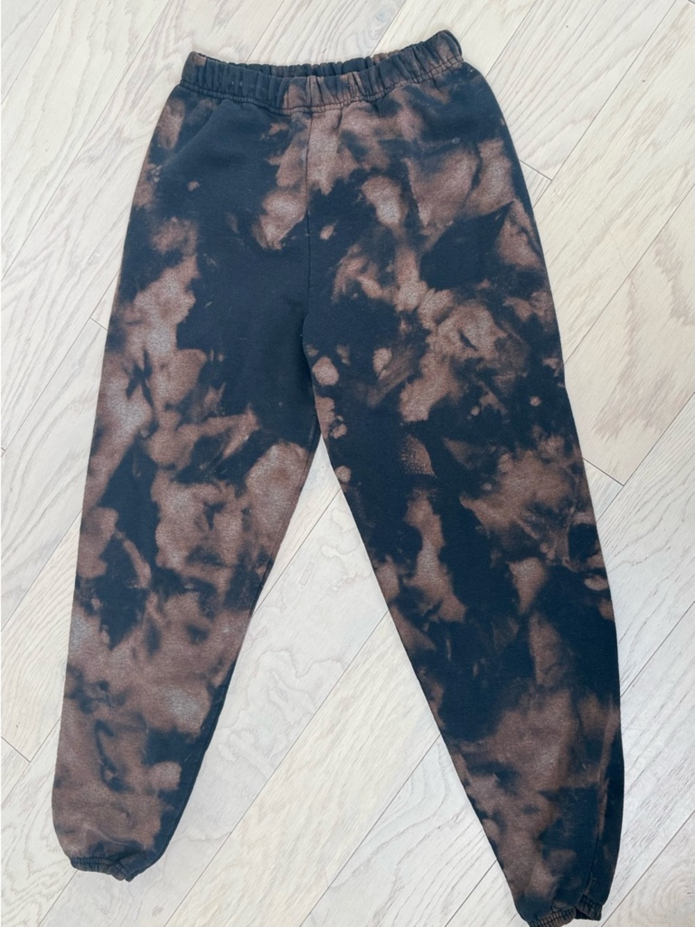 Jerzees  Tie-Dye Black and Brown Sweatpants